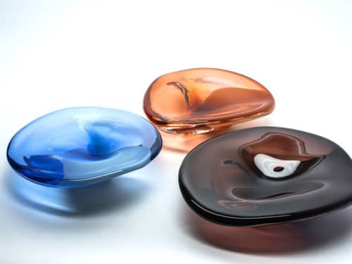 Chroma Solid Glass Bowls | Decorative Bowl in Decorative Objects by Esque Studio. Item made of glass