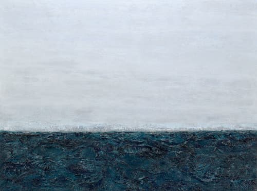 "Baia do Sancho Storm" - Mixed Media Ocean Art - Commission | Paintings by Kelly Hanna Studio. Item composed of canvas