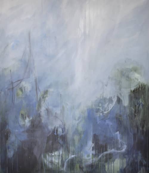 Hawks Series 66 | Oil And Acrylic Painting in Paintings by Lisa Ochowycz. Item composed of canvas
