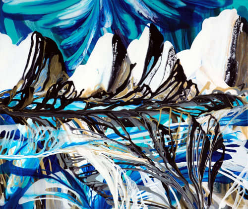 Orca | Oil And Acrylic Painting in Paintings by Terry Kruse | Private Residence, Calgary in Calgary. Item made of canvas with synthetic