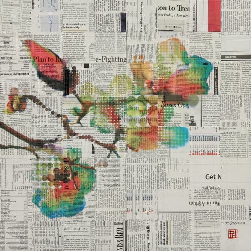 Lakshmi | Mixed Media by Phillip Hua. Item made of paper with synthetic