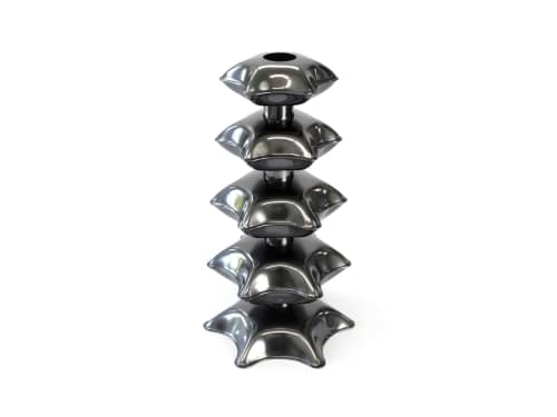 Pagoda Vase | Vases & Vessels by Connor Holland. Item composed of stoneware