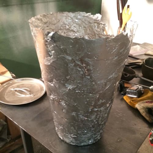 Inside-Out | Vase in Vases & Vessels by McKenzie Gibson | Atlantic Mills in Providence. Item composed of stoneware