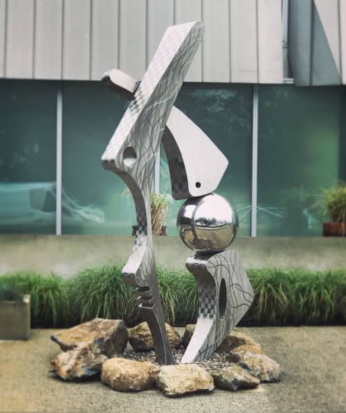 Paleo II | Public Sculptures by Innovative Sculpture Design. Item made of steel