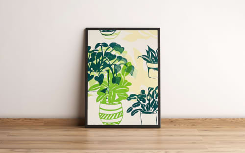 Plant Pots *unframed | Prints by Scorparium by Victrola Studio. Item composed of paper compatible with minimalism and contemporary style