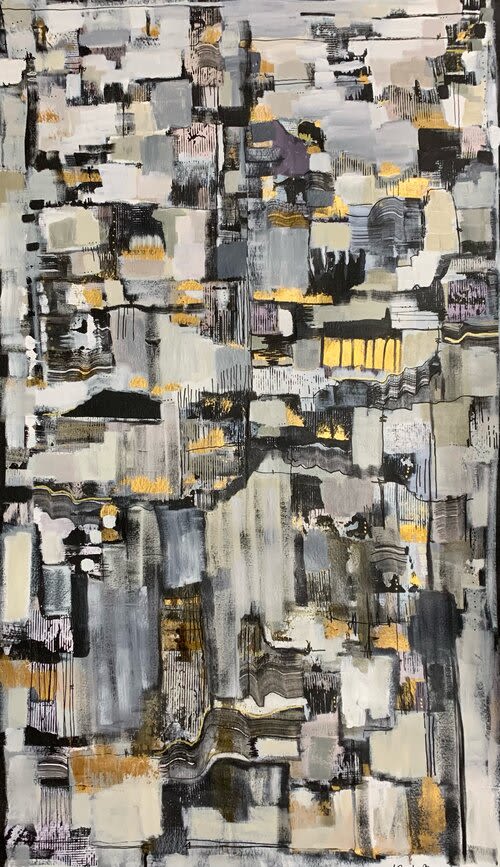 Age of Machine | Oil And Acrylic Painting in Paintings by Leah Nadeau. Item made of canvas with synthetic