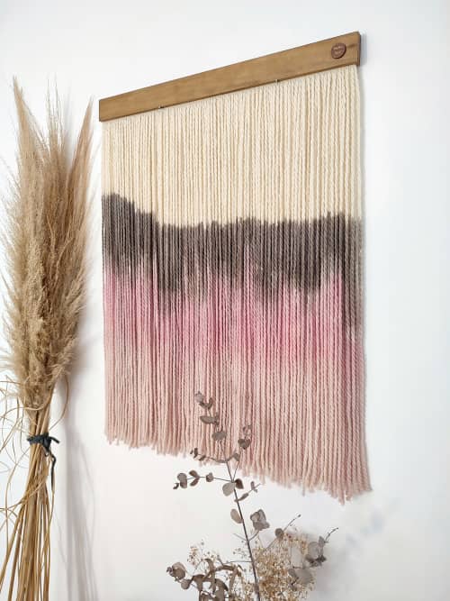 Cálido Abrazo | Tapestry in Wall Hangings by Pepita Topos Studio. Item composed of wood & wool compatible with minimalism and contemporary style