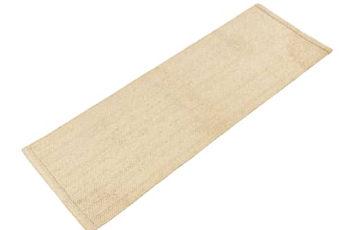 2x6 Contemporary braided runner in Off white by Rug & Kilim | Area Rug in Rugs by Rug and Kilim