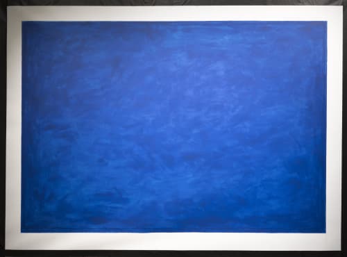 Blue In Situ | Oil And Acrylic Painting in Paintings by ELYSE DEFOOR | EBD4 in Chamblee. Item made of canvas with synthetic