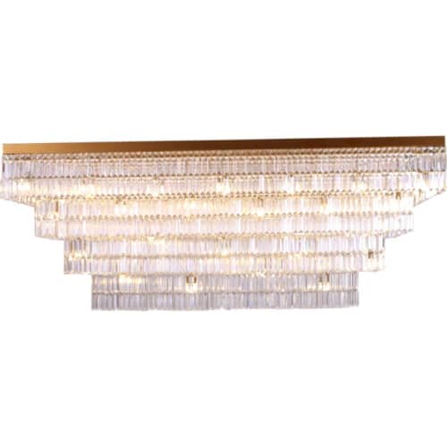 AM4700 RECTANGULAR | Chandeliers by alanmizrahilighting | New York in New York. Item composed of glass