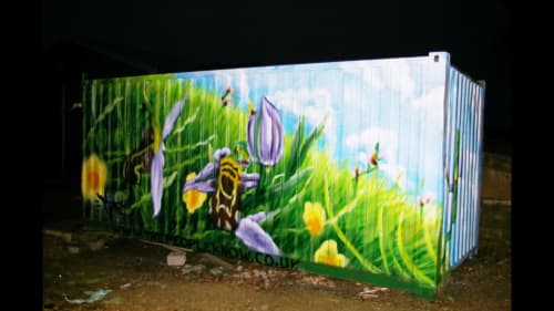 Endangered Orchids | Street Murals by ROKIT RPG. Item made of synthetic