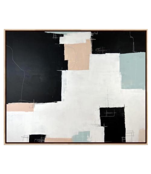 You Got Me | Oil And Acrylic Painting in Paintings by Paige Ring. Item made of synthetic