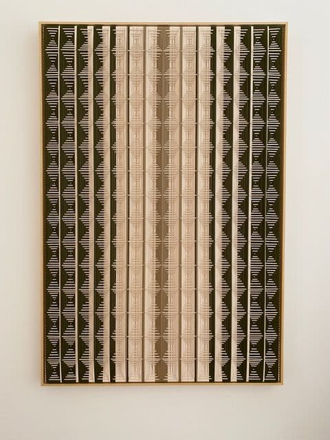 Grid - Army Green, Creme and Beige | Tapestry in Wall Hangings by Fault Lines. Item composed of fabric