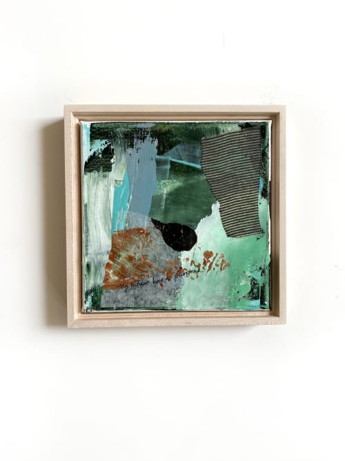 Future Purpose | Oil And Acrylic Painting in Paintings by Jessalin Beutler. Item made of wood with canvas works with contemporary style