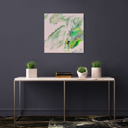 Green Pasture | Mixed Media by Swann Freslon. Item composed of wood and synthetic in contemporary or modern style