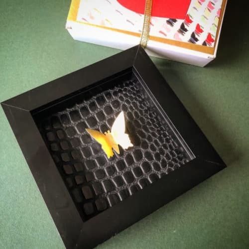 Love Boxes – Black Frame | Decorative Frame in Decorative Objects by Lorna Doyan. Item made of paper