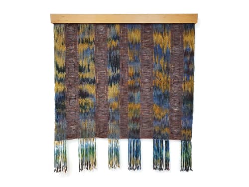 Earthen Stripe II | Tapestry in Wall Hangings by Jessie Bloom Studio. Item works with boho & japandi style