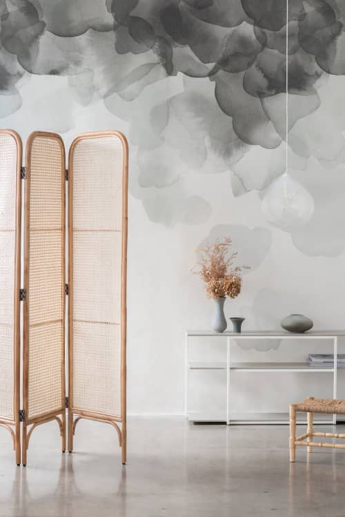 Bloom Wallpaper - Sage | Wall Treatments by Emma Hayes. Item composed of paper