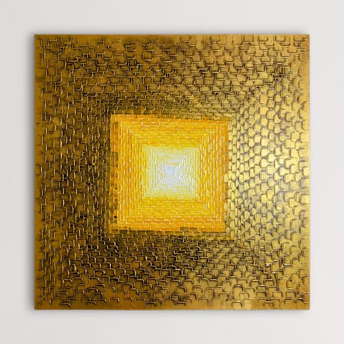 Towards New Times (SOLD) | Oil And Acrylic Painting in Paintings by Alessia Lu. Item made of canvas compatible with contemporary and industrial style