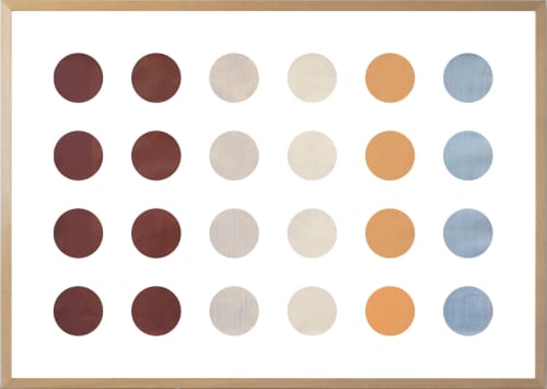 Abstract minimal painting 'Expecting Rain'. | Oil And Acrylic Painting in Paintings by Scott Woodward Meyers Art. Item made of paper with synthetic works with minimalism & mid century modern style