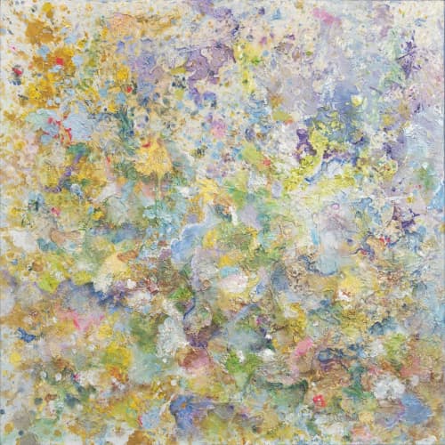 Shangri La 7 | Oil And Acrylic Painting in Paintings by Jill Krutick | Jill Krutick Fine Art in Mamaroneck. Item made of synthetic