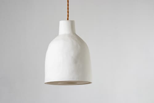 Porcelain Pendant Medium with an opened bottom | Pendants by Bergontwerp. Item composed of ceramic