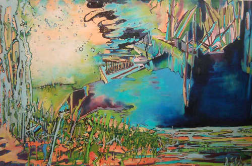 Faded Sunset Edges Denial | Oil And Acrylic Painting in Paintings by Janice Tayler