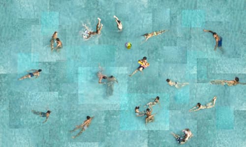 Swim #14: Allegro | Photography by Lisa Levine. Item made of paper compatible with contemporary style
