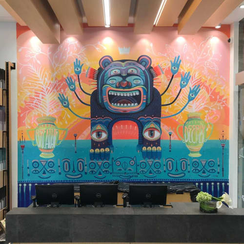 Breathe Deeply | Murals by Tellaeche | lululemon Artz Pedregal in Ciudad de México. Item made of synthetic