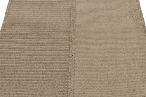 Rug & Kilim's Accent Kilim, Beige and Light Brown Textural | Area Rug in Rugs by Rug and Kilim