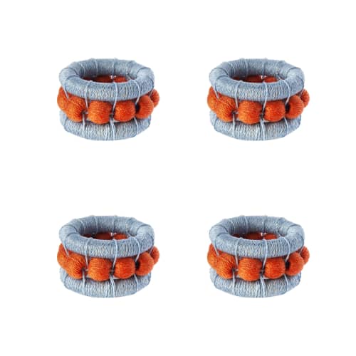 berry napkin rings | Storage Basket in Storage by Charlie Sprout. Item made of cotton & fiber