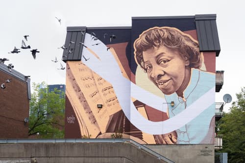 Daisy Peterson Sweeney | Street Murals by Kevin Ledo | Montreal in Montreal