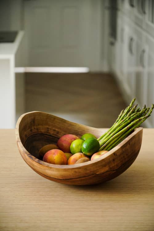 Decorative Fruit Bowl And Mosaic Glass Fruits