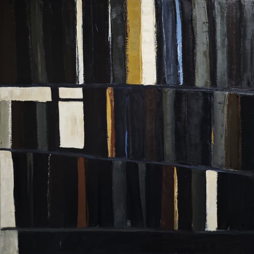 obscura | Oil And Acrylic Painting in Paintings by Sophie DUMONT.. Item composed of wood & canvas compatible with minimalism and contemporary style
