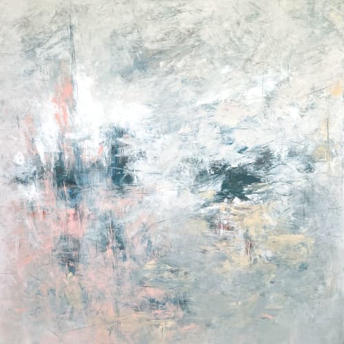 Let's Be Quiet Now | Oil And Acrylic Painting in Paintings by Ana Carolina Mönnaco. Item composed of wood in contemporary or coastal style