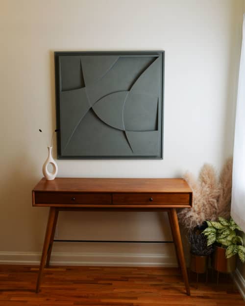 23 Plaster Relief - Wall Hangings | Wall Sculpture in Wall Hangings by Joseph Aurelius. Item composed of oak wood in minimalism or mid century modern style