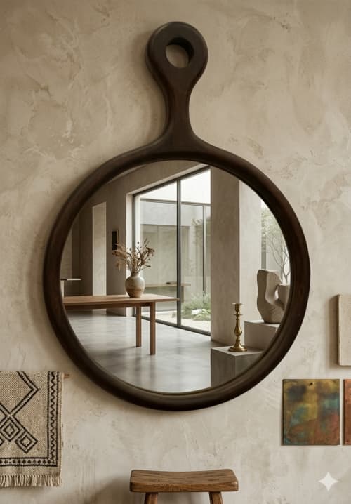 Paddle mirror | Decorative Objects by Famous Art Group Of Industries. Item compatible with art deco style