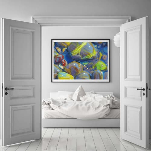 "Skimming Stones" Print | Prints by Fran Halpin Art. Item made of paper