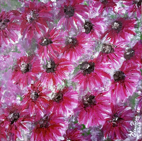 Echinacea | Oil And Acrylic Painting in Paintings by Elena Parau