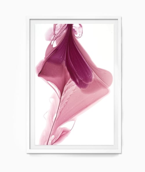 Abstract Flora : Lured by light between petals 45X32 | Oil And Acrylic Painting in Paintings by Marta Spendowska | Marta Spendowska LLC in Portsmouth