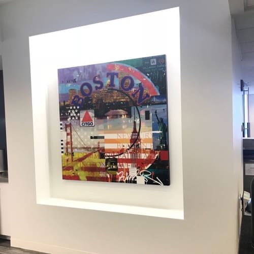 Boston | Wall Sculpture in Wall Hangings by Mark Andrew Allen. Item composed of synthetic