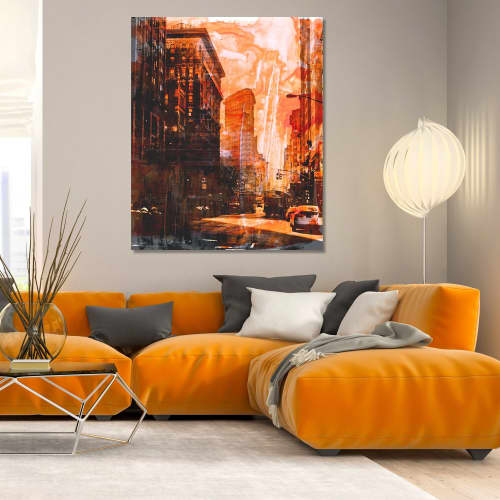 NEW YORK COLOR III | Prints by Sven Pfrommer. Item composed of aluminum and glass in urban style