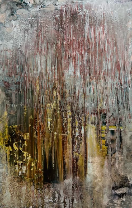 Resurgence | Oil And Acrylic Painting in Paintings by Barbara Rubenstein. Item made of paper with synthetic