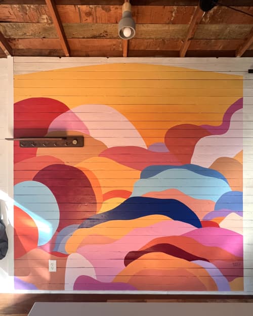 Topanga Canyon Bungalow | Street Murals by Blaise Danio. Item made of synthetic