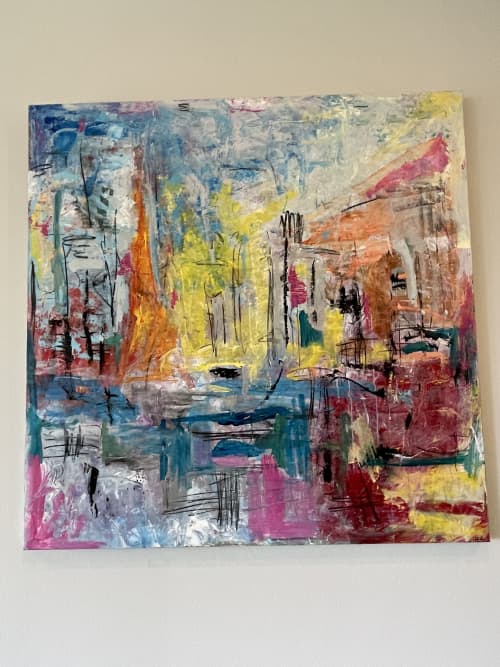 Tokyo Sunrise | Oil And Acrylic Painting in Paintings by George Ayres