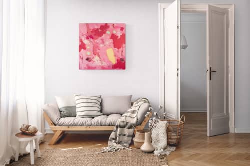 Play #14 — 30x30 Oil on Canvas | Oil And Acrylic Painting in Paintings by Vincent Salvati – Contemporary Abstract Painter | NJ`. Item made of canvas compatible with minimalism and contemporary style