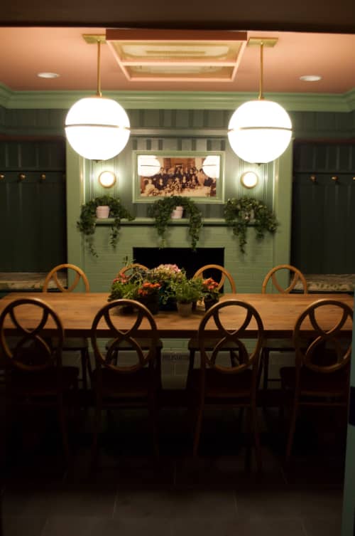 George Remus Brewery Dining Room | Interior Design by Christine Kommer, Surround Design LLC | Fifty West Brewing Company in Cincinnati