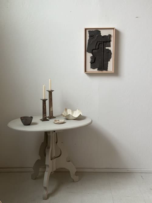 Route 03 | Wall Sculpture in Wall Hangings by Nicole Neu. Item made of maple wood with fiber works with minimalism & mid century modern style