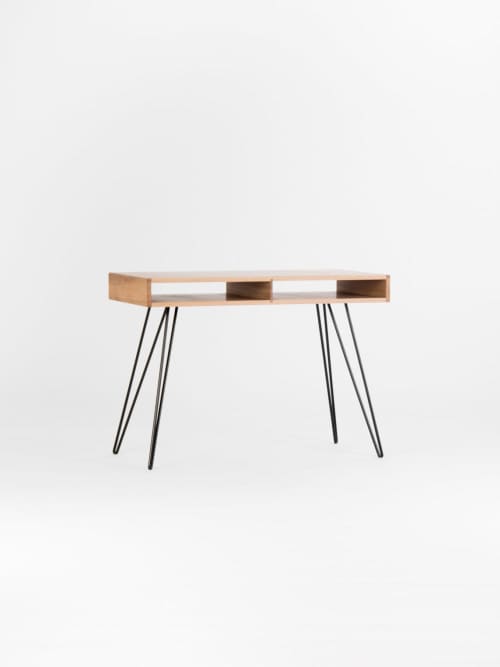 Wood desk, computer desk, writing desk, industrial desk | Tables by Mo Woodwork