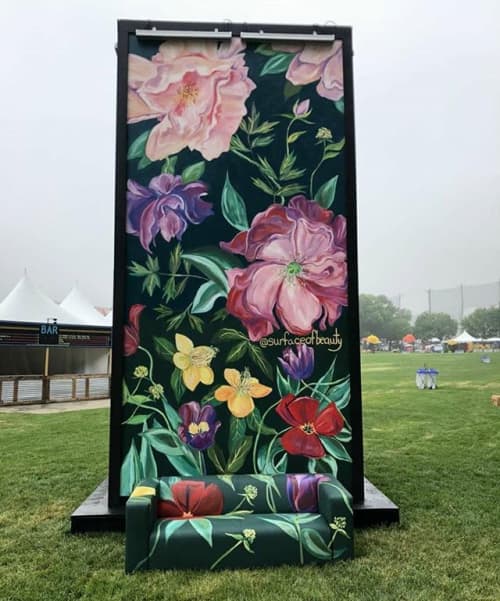 Governor's Ball Music Festival mural | Street Murals by Surface of Beauty | Randalls and Wards Islands in New York. Item composed of synthetic